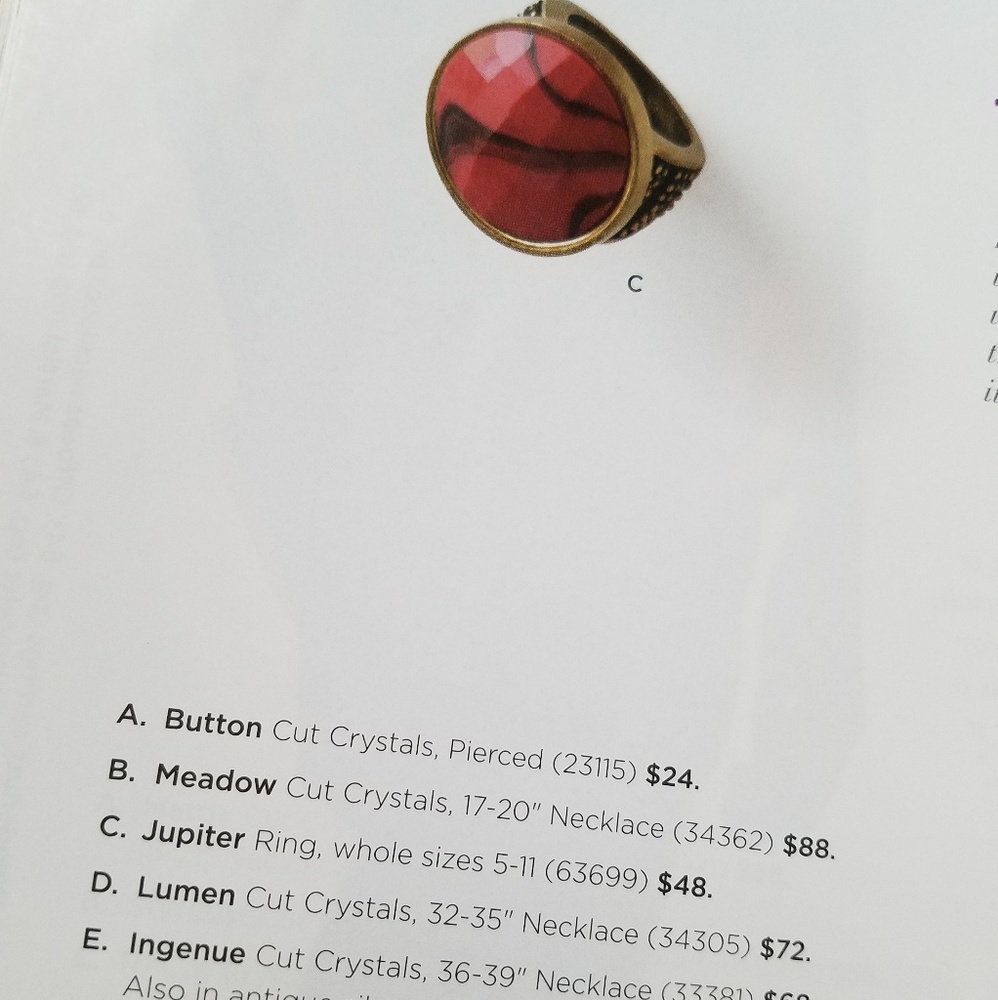 ❤️ 2 for $15 ❤️ Lia Sophia Jupiter ring -size 5 - Picture 4 of 4